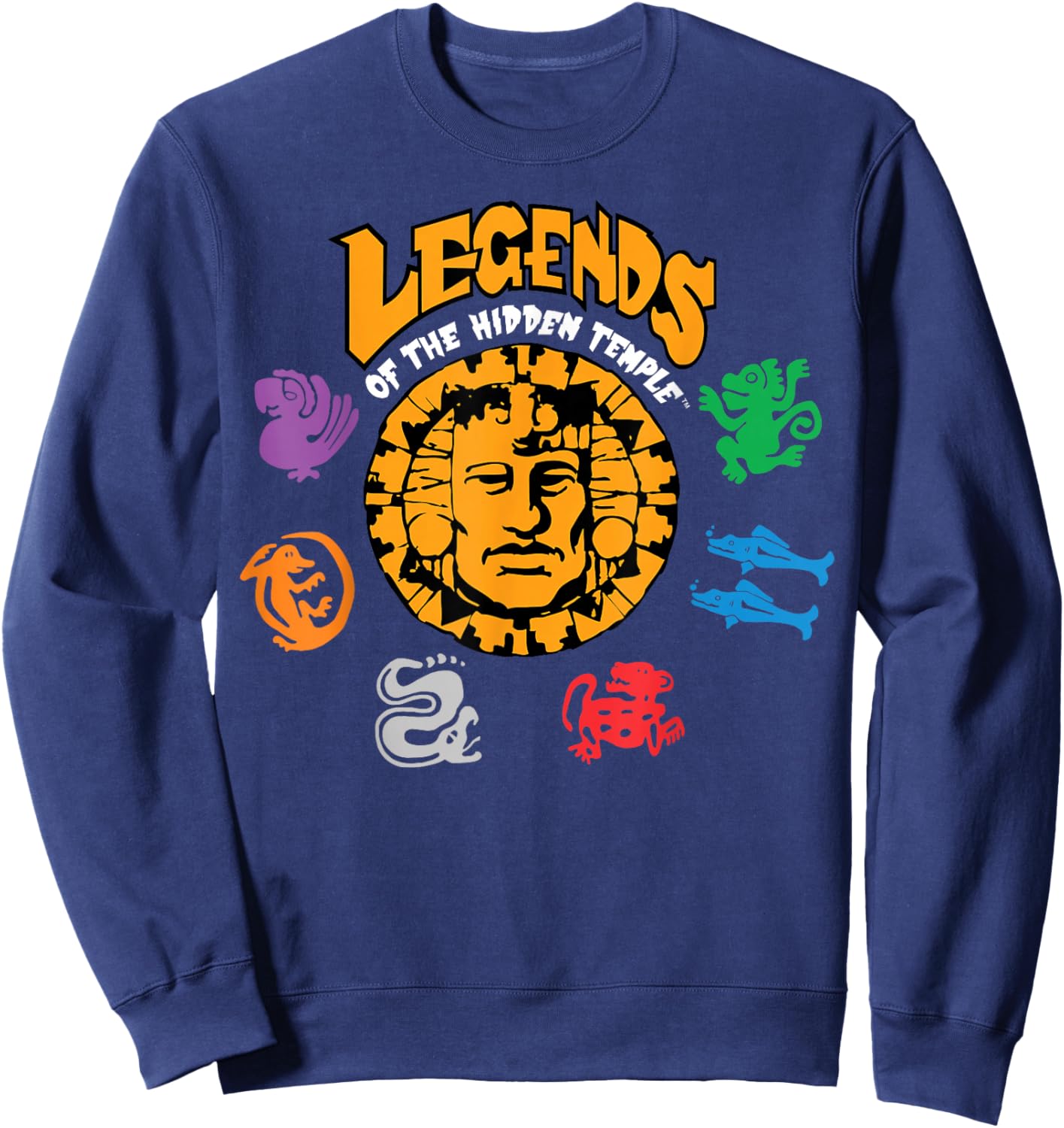 Nickelodeon Legends of The Hidden Temple Logo Sweatshirt - Sweatshirt | Navy