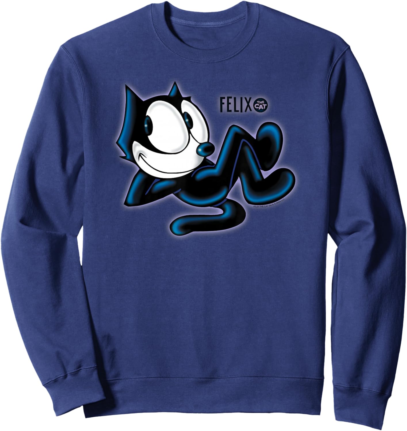 Felix The Cat Airbrush Sweatshirt - Sweatshirt | Navy