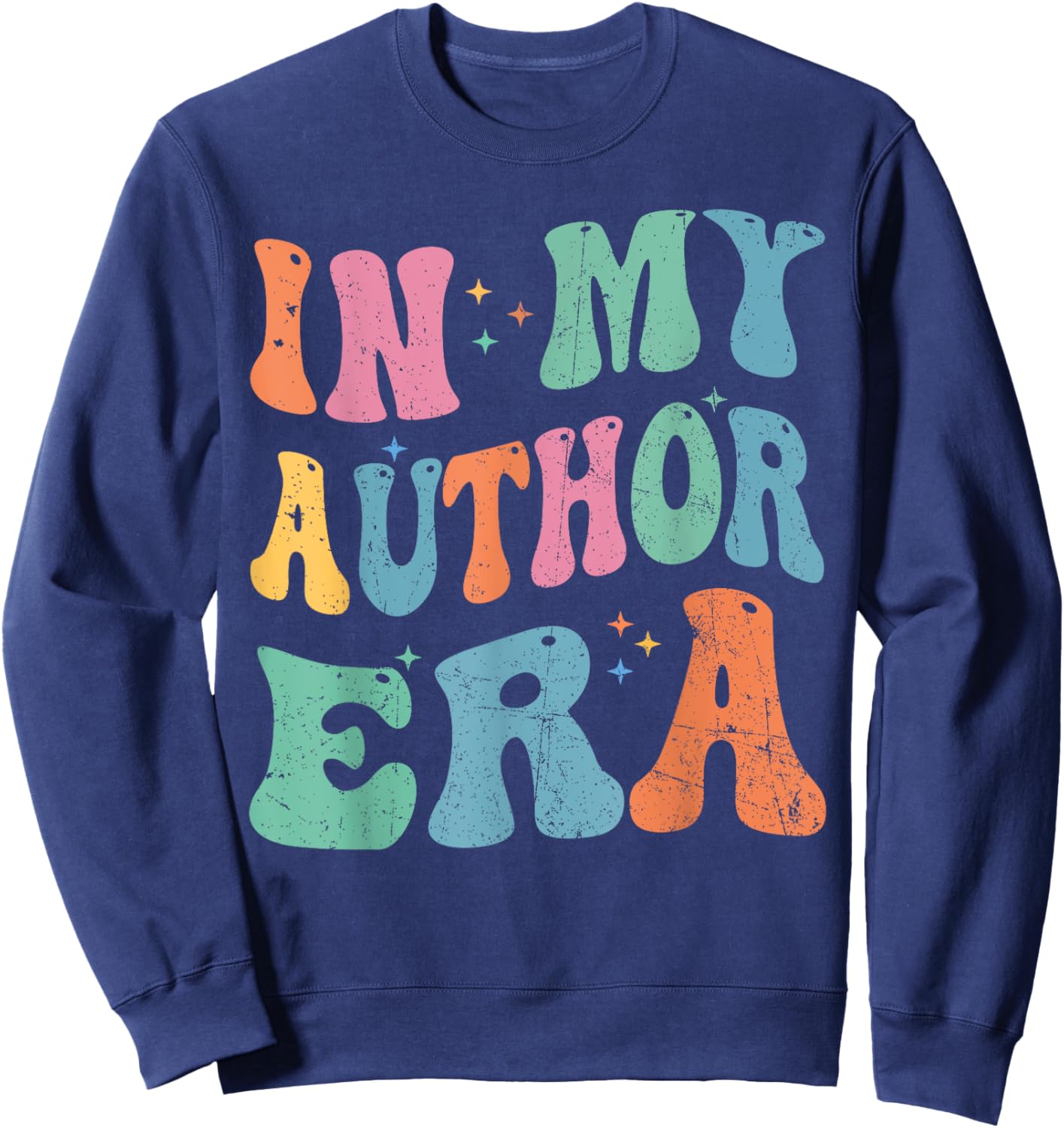 In My Author Era Writer Funny Reading Writing Author Sweatshirt - Sweatshirt | Navy