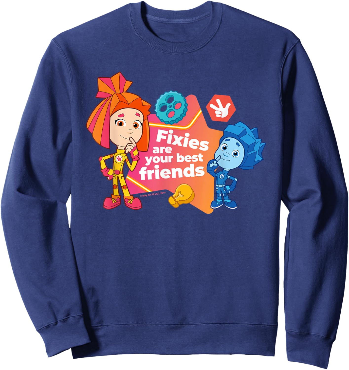 The Fixies are Your Best Friends Simka & Nolik Sweatshirt - Sweatshirt | Navy
