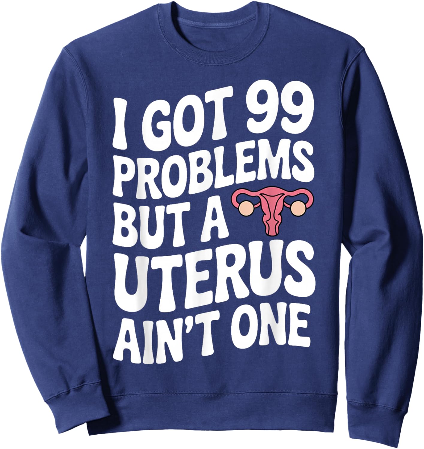Funny Hysterectomy Survivor Uterus Removal Humor Sweatshirt - Sweatshirt | Navy