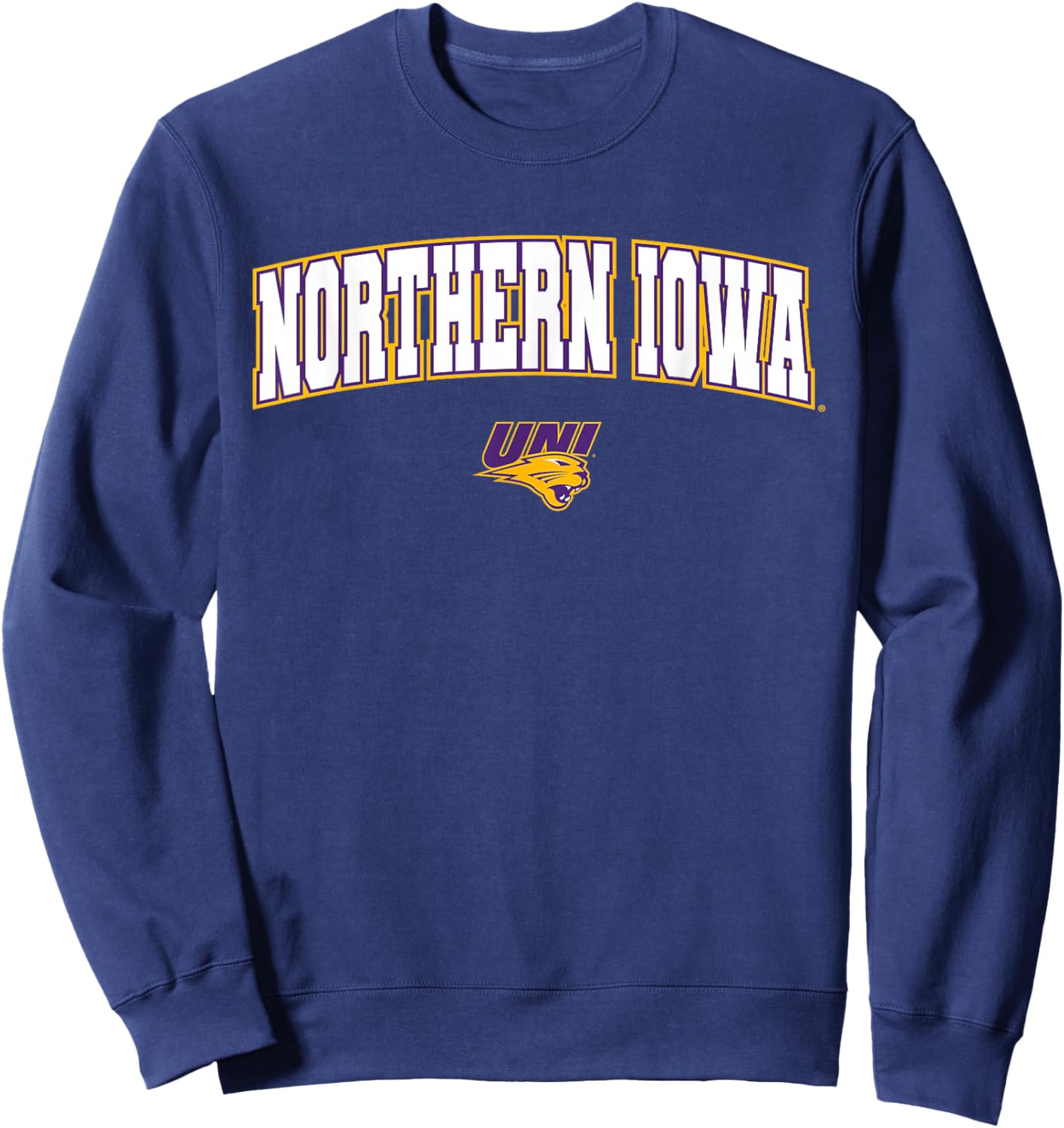 University of Northern Iowa Panthers Arch Logo Sweatshirt - Sweatshirt | Navy