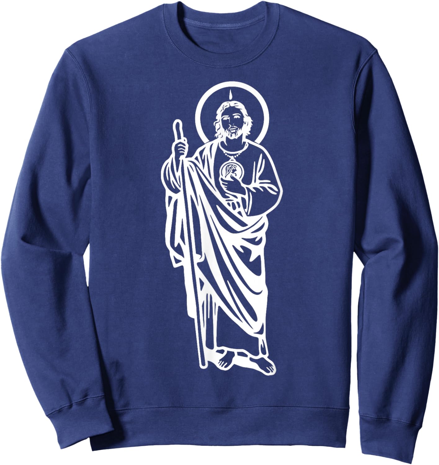 San Judas Tadeo Saint Jude Thaddeus Sweatshirt - Sweatshirt | Navy