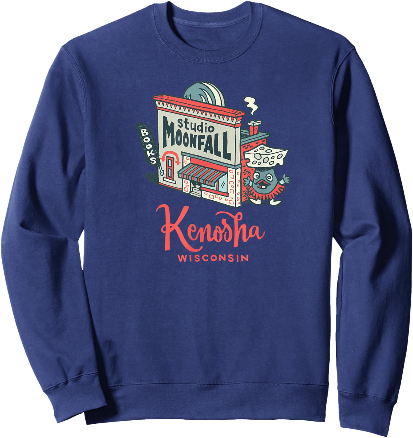 Welcome to Studio Moonfall Sweatshirt - Sweatshirt | Navy