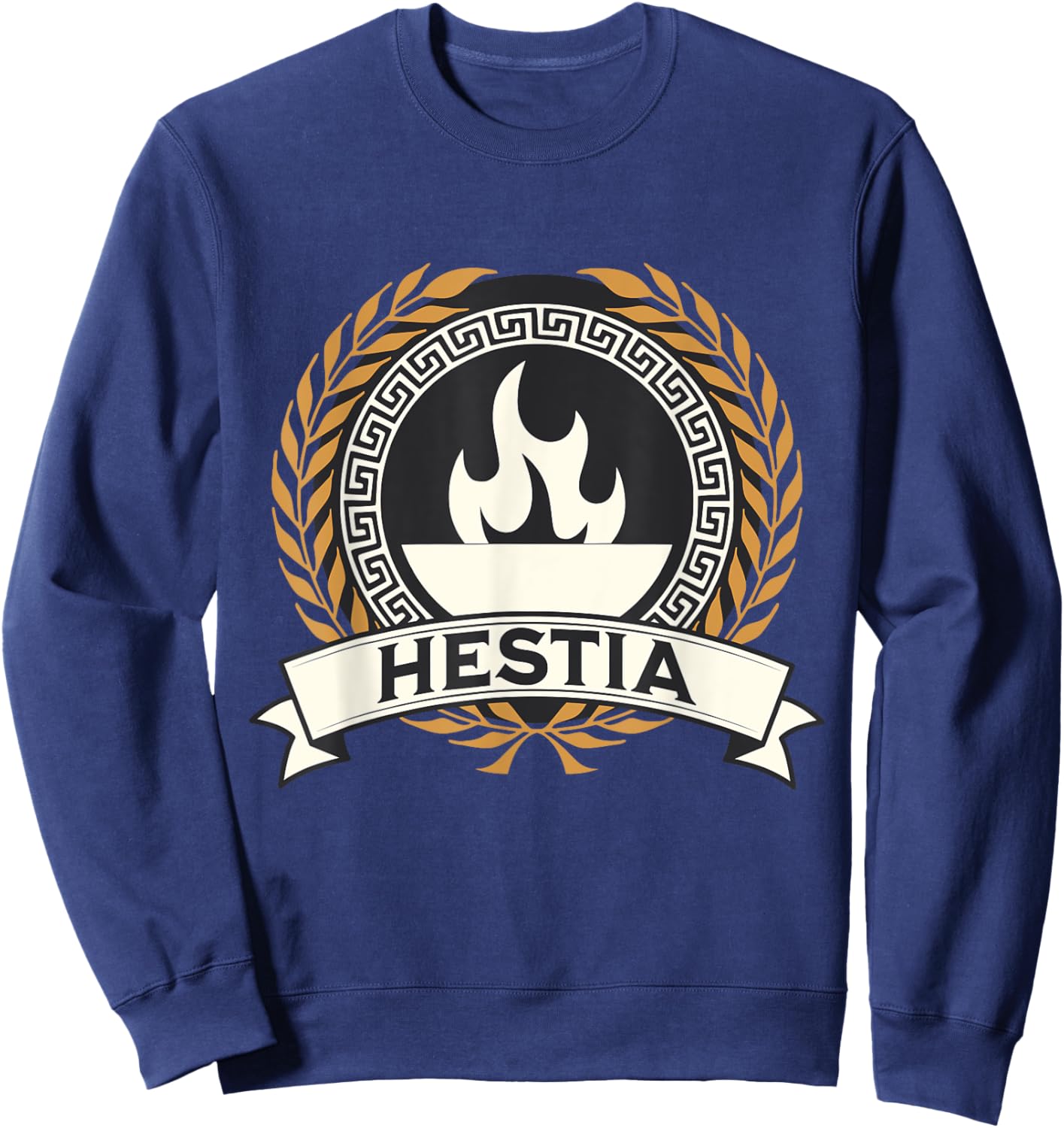Hestia Ancient Greek Goddess Symbol Sweatshirt - Sweatshirt | Navy