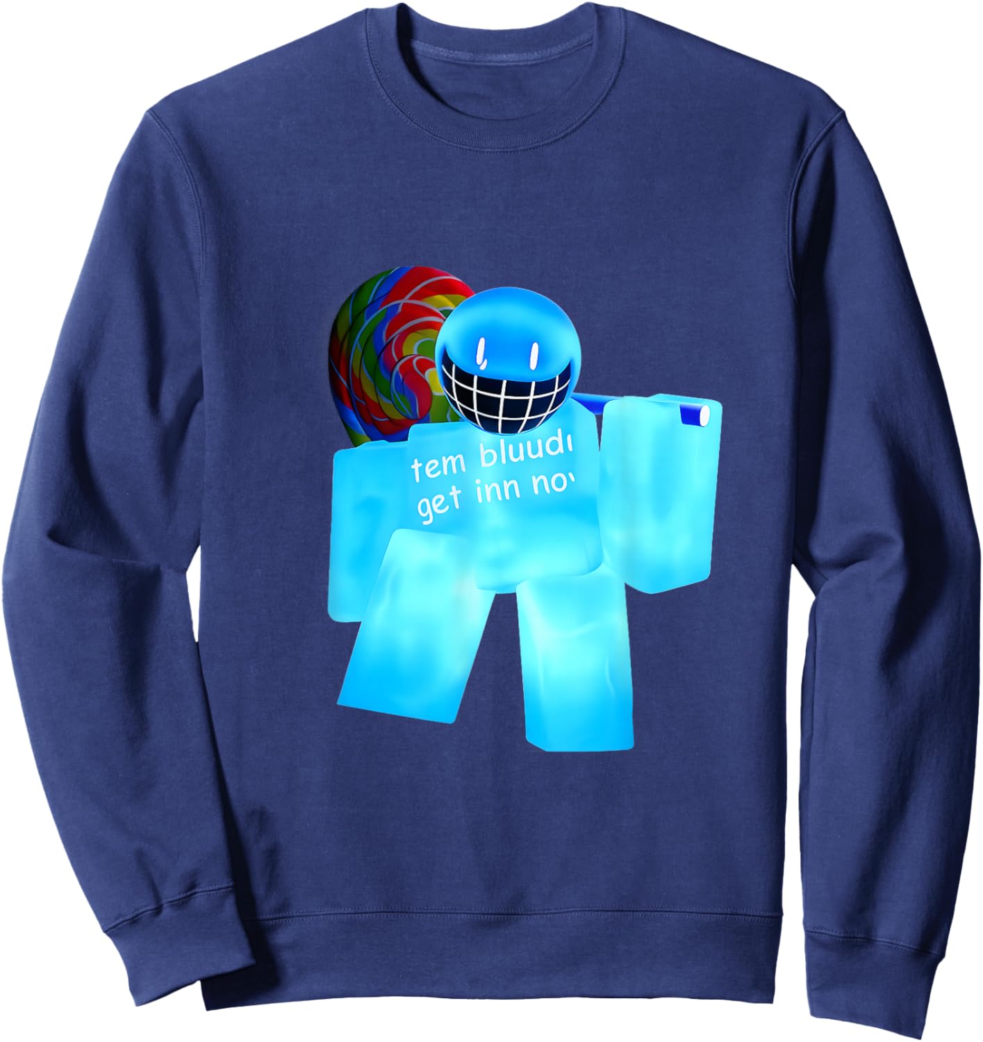 Bluudud Bluudude Bluedude Blue Dude Bludud Bluedud Blu Dud Sweatshirt - Sweatshirt | Navy