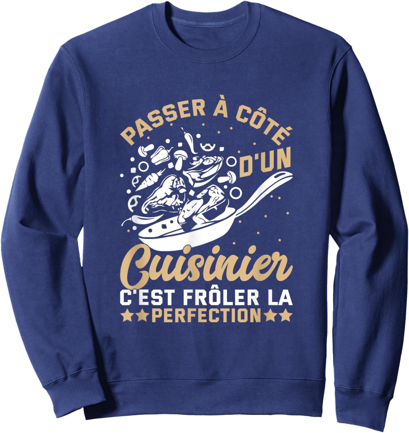 Funny Gift Kitchen Fan Chef Chef Funny Man Sweatshirt - Sweatshirt | Navy