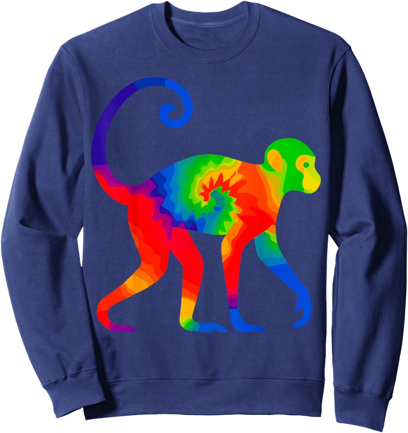 Tie-Dye Monkey Sweatshirt - Sweatshirt | Navy