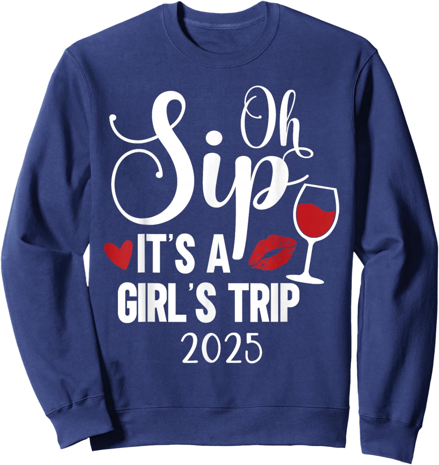 Girls Trip 2025 Weekend Vacation Matching Group Sweatshirt - Sweatshirt | Navy