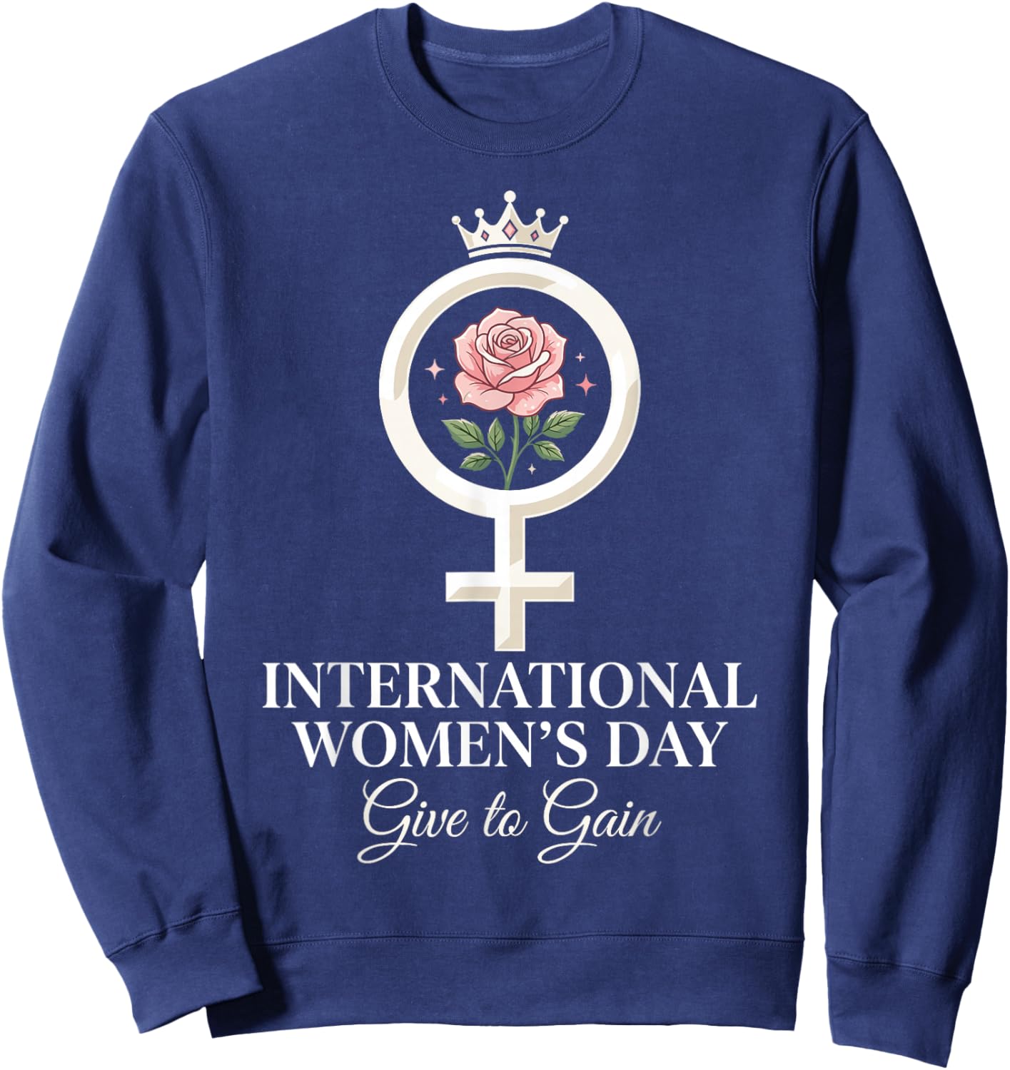 8 March Give to Gain International Women's Day 2026 Sweatshirt - Sweatshirt | Navy