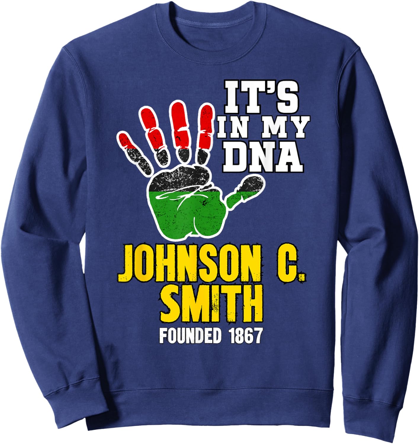 Johnson C. Smith, JCSU, Souvenir HBC Design Sweatshirt - Sweatshirt | Navy