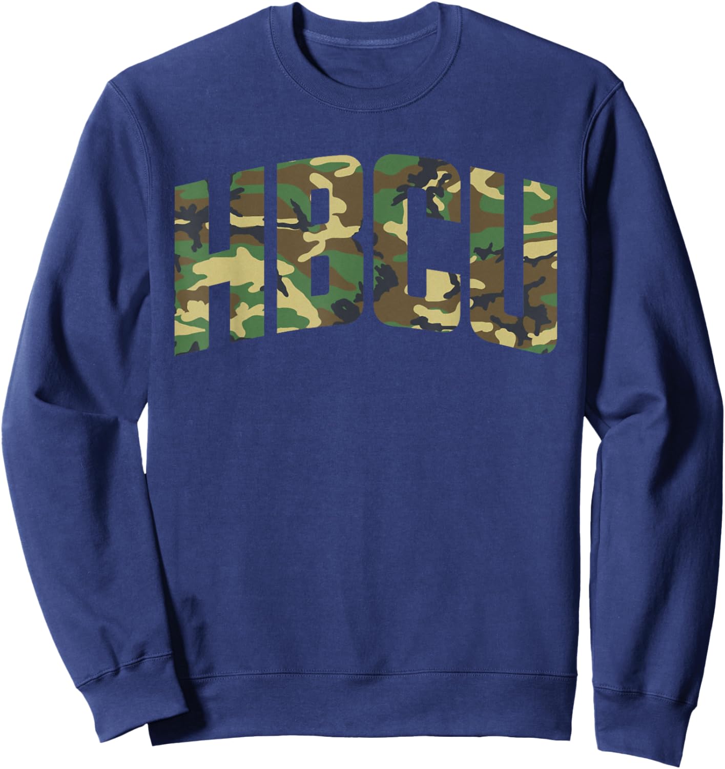 HBCU Black History Camo HBCU Sweatshirt - Sweatshirt | Navy