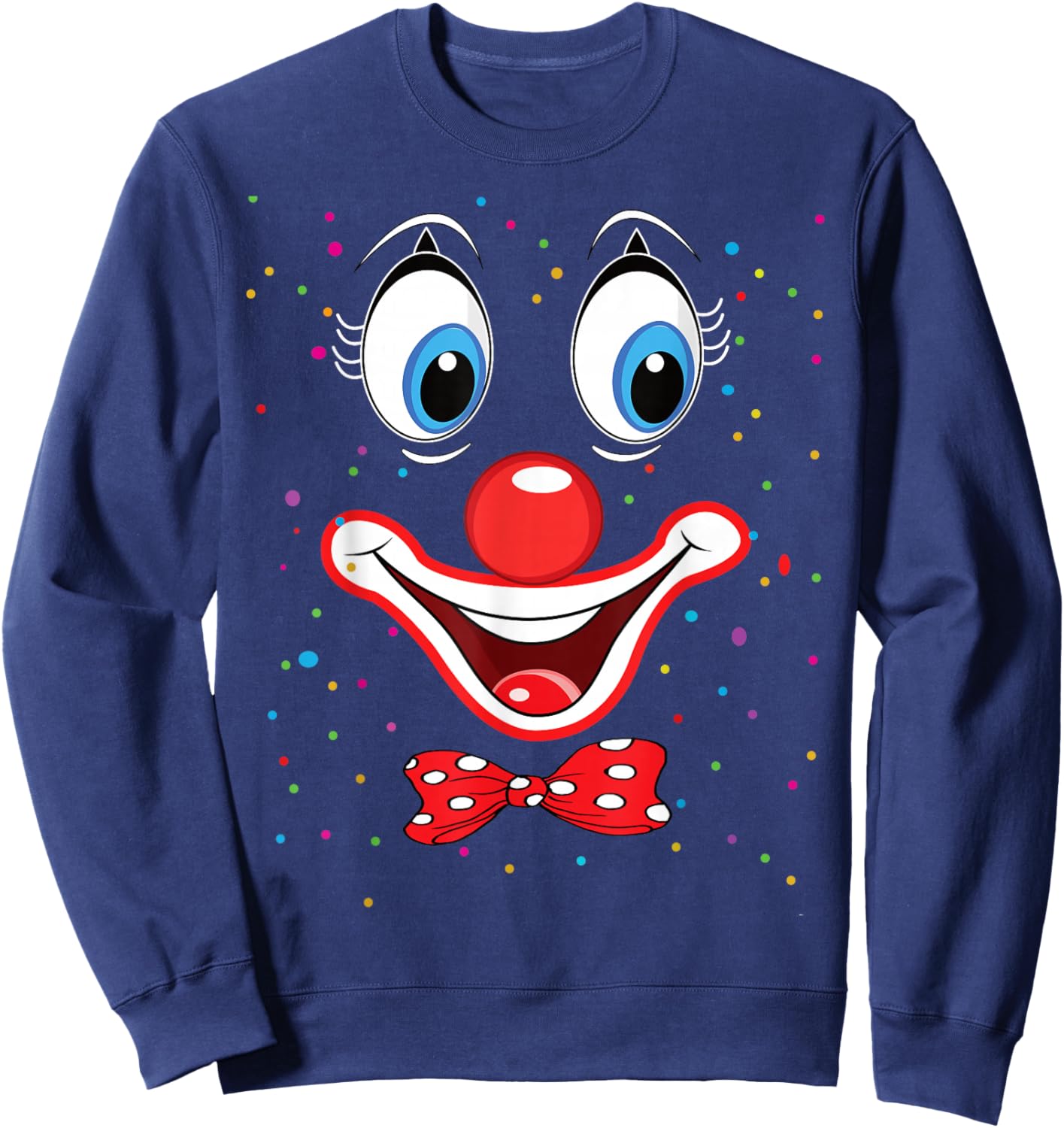 Funny Clown Costumes for Children Carnival Costume Fancy Dress Sweatshirt - Sweatshirt | Navy
