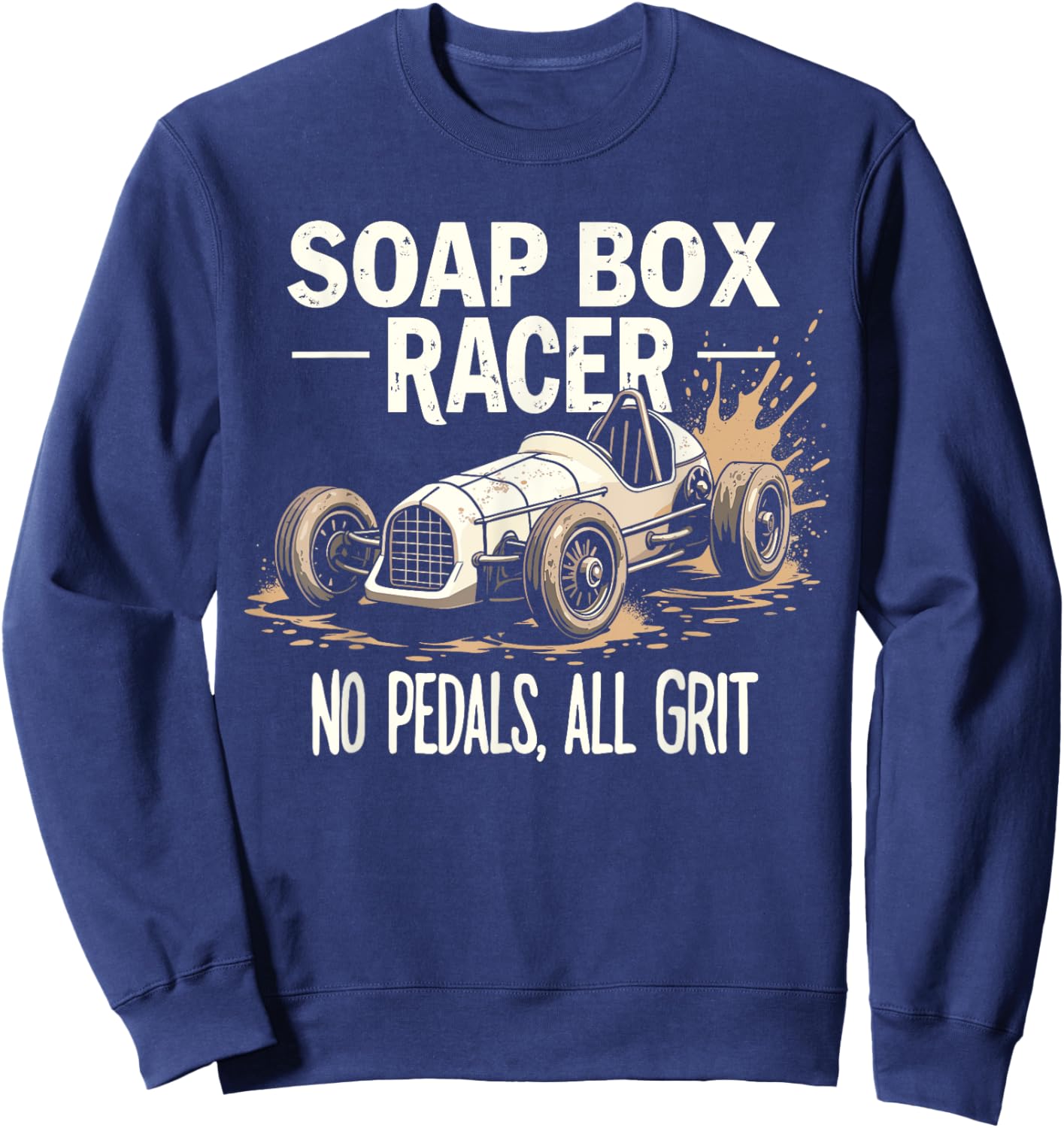 DIY Racer Homemade Car Speed Lover Downhill Racing Racing Sweatshirt - Sweatshirt | Navy