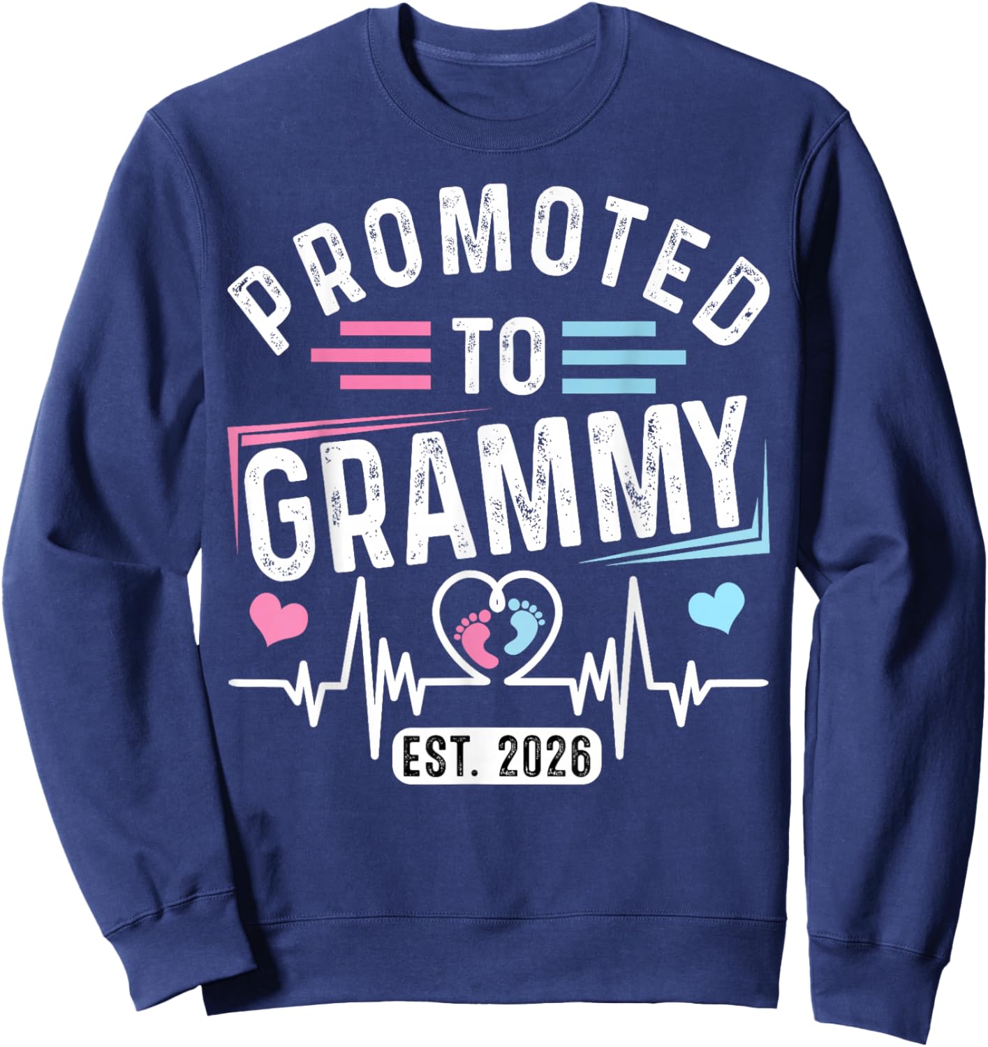 Promoted to Grammy Est. 2026 Vintage Soon to Be Grammy Sweatshirt - Sweatshirt | Navy