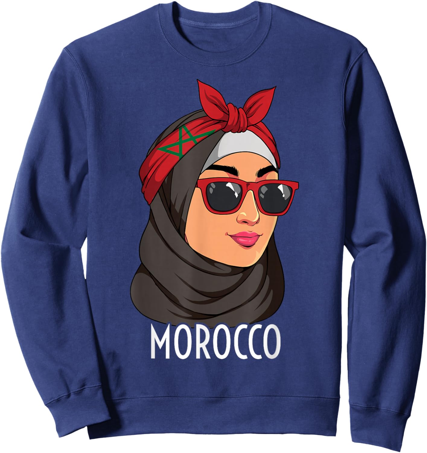 Moroccan Girl Morocco Sweatshirt - Sweatshirt | Navy