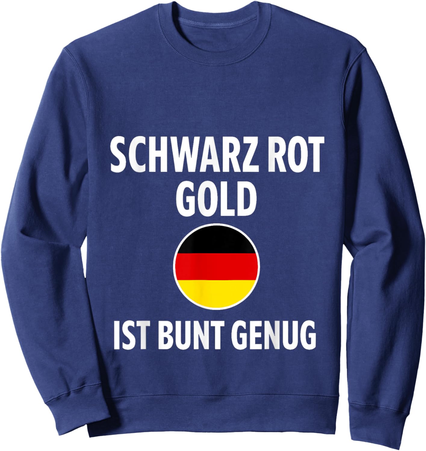 Deutschland Fan Outfit Schwarz Rot Gold Farben Design Sweatshirt - Sweatshirt | Navy
