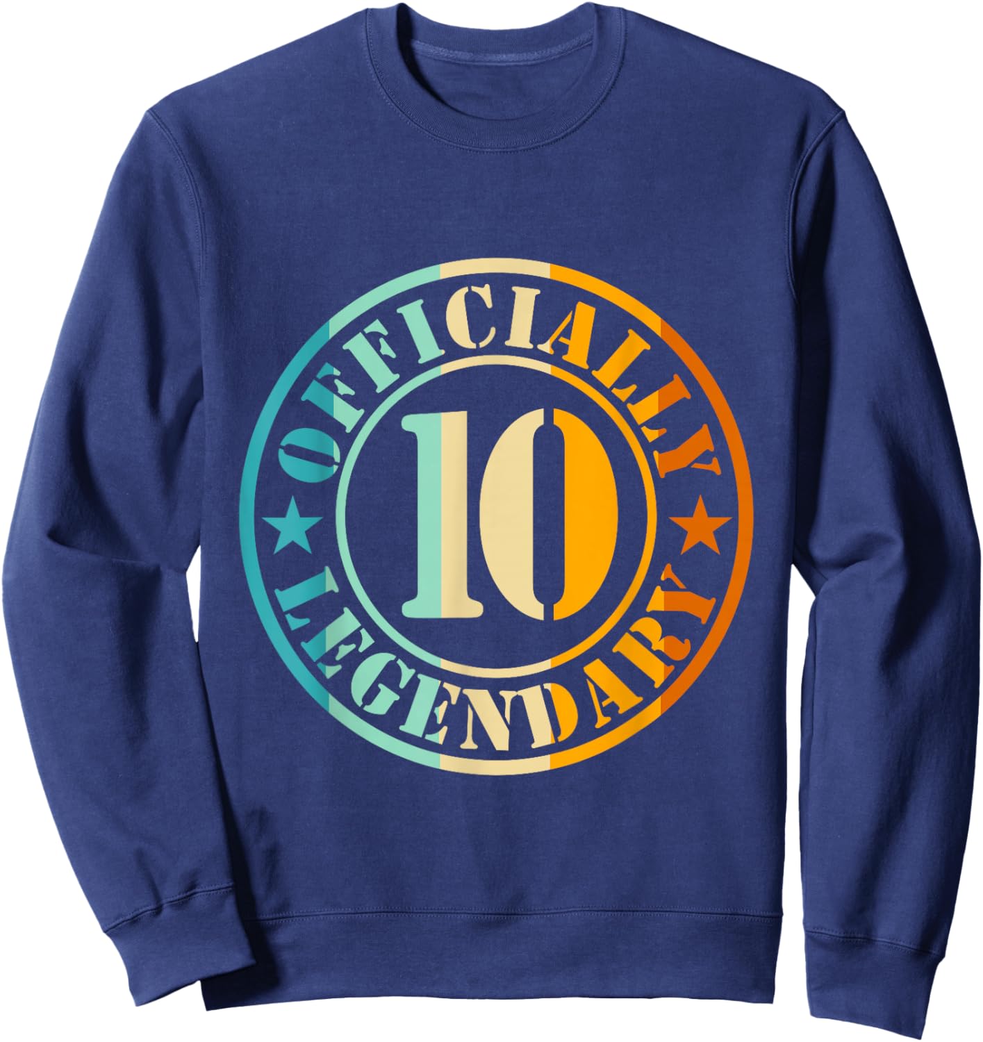 10. Geburtstag Junge Mädchen Legende Level 10 Jahre Sweatshirt - Sweatshirt | Navy