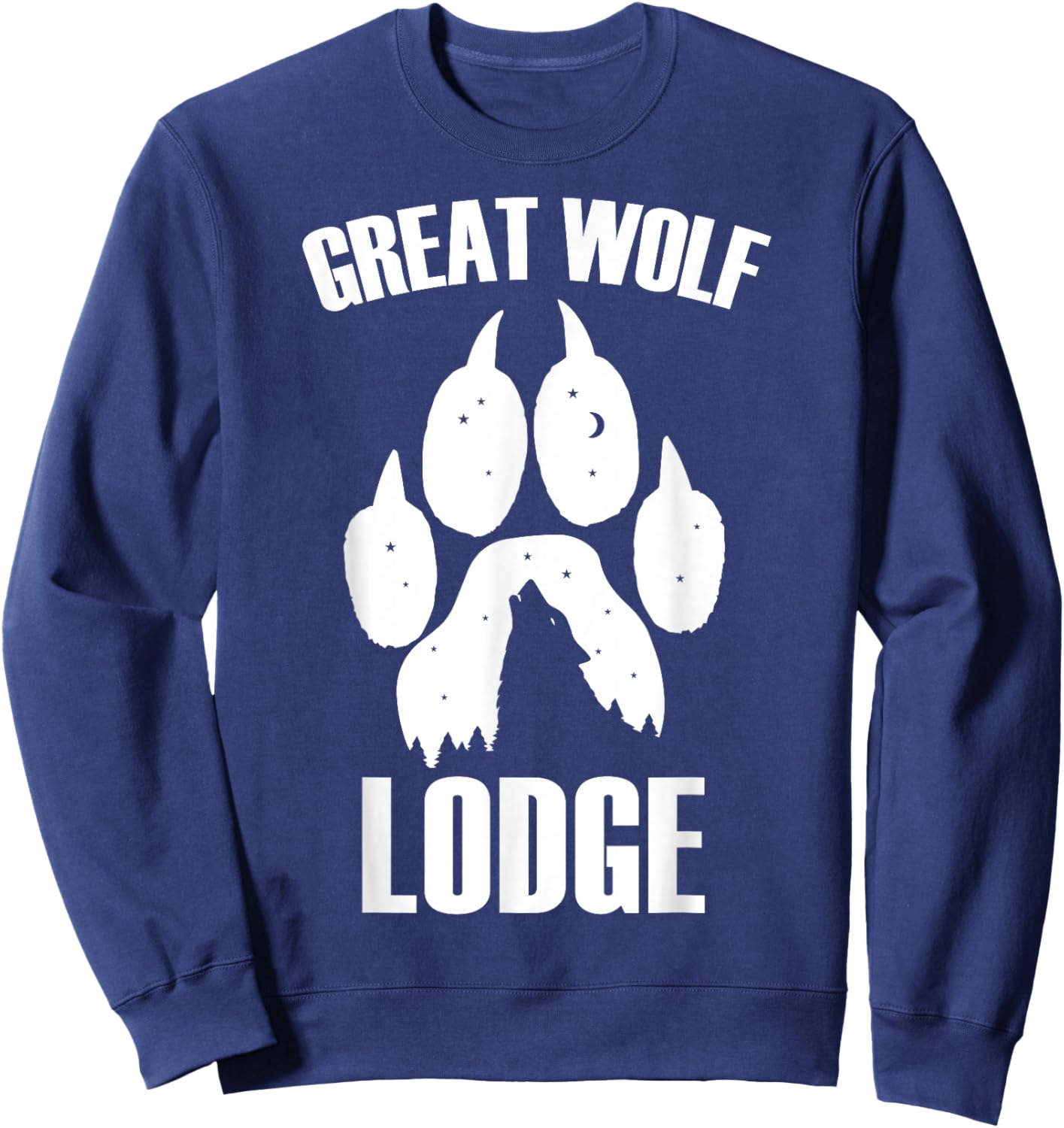 Funny Great Wolf Lodge Lovers Outdoor Adventure Enthusiast Sweatshirt - Sweatshirt | Navy