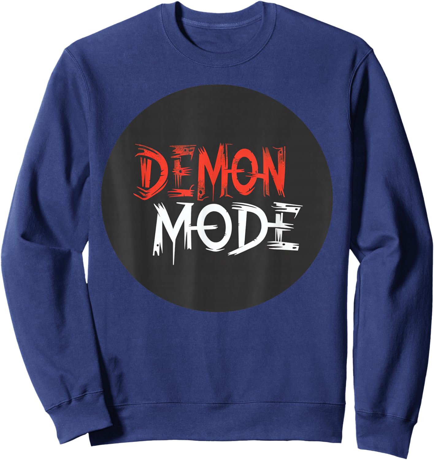 Funny Demon Mode Logo Sweatshirt - Sweatshirt | Navy