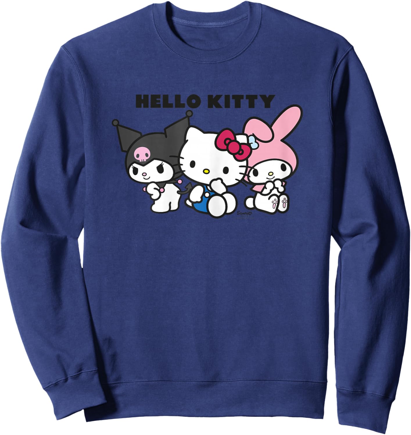 Hello Kitty Friends My Melody Kuromi Sweatshirt - Sweatshirt | Navy