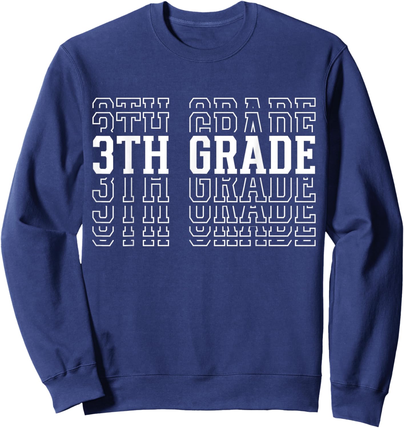 3rd Grade Team Third Grader Back to First Day of School Sweatshirt - Sweatshirt | Navy