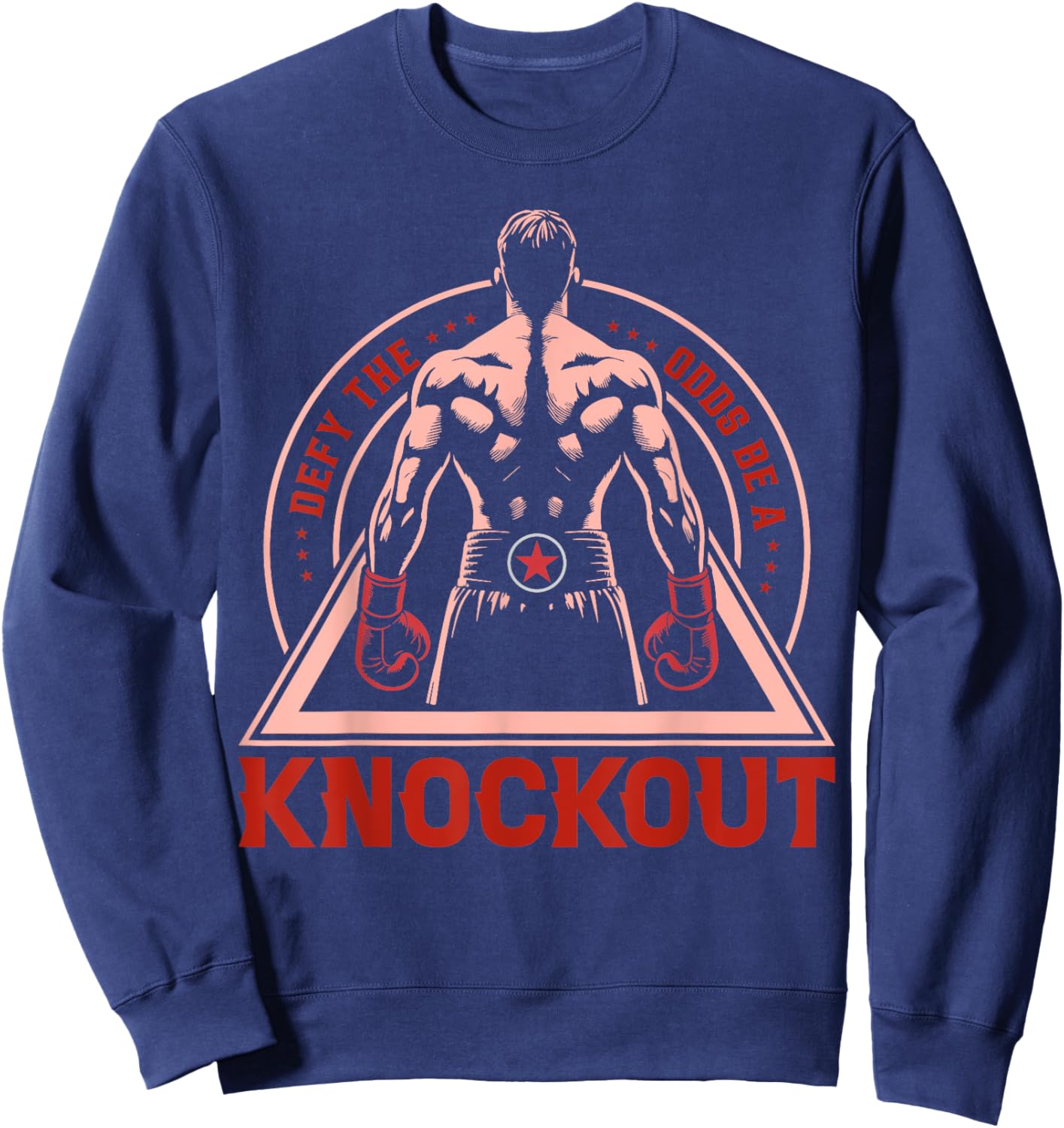 Defy The Odds Be A Knockout Sweatshirt - Sweatshirt | Navy
