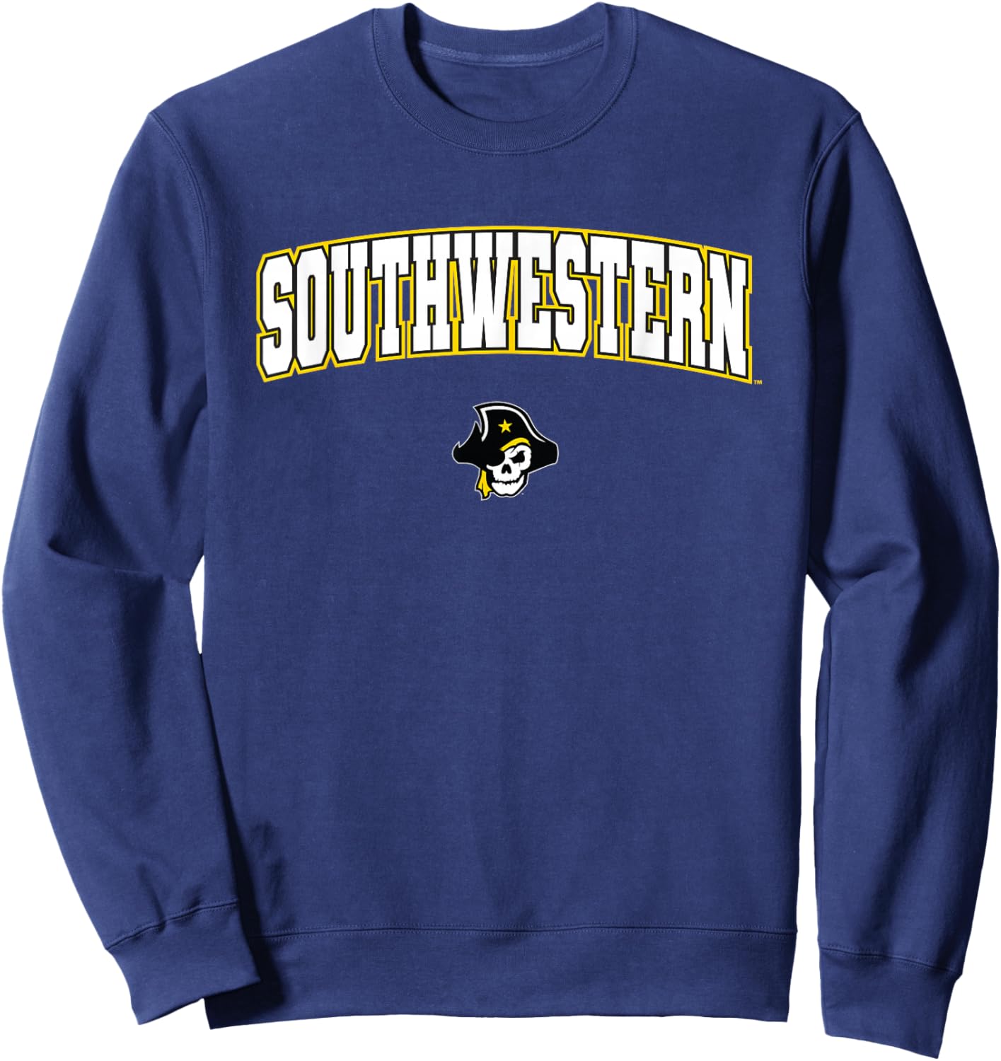 Southwestern University Pirates Arch Logo Sweatshirt - Sweatshirt | Navy