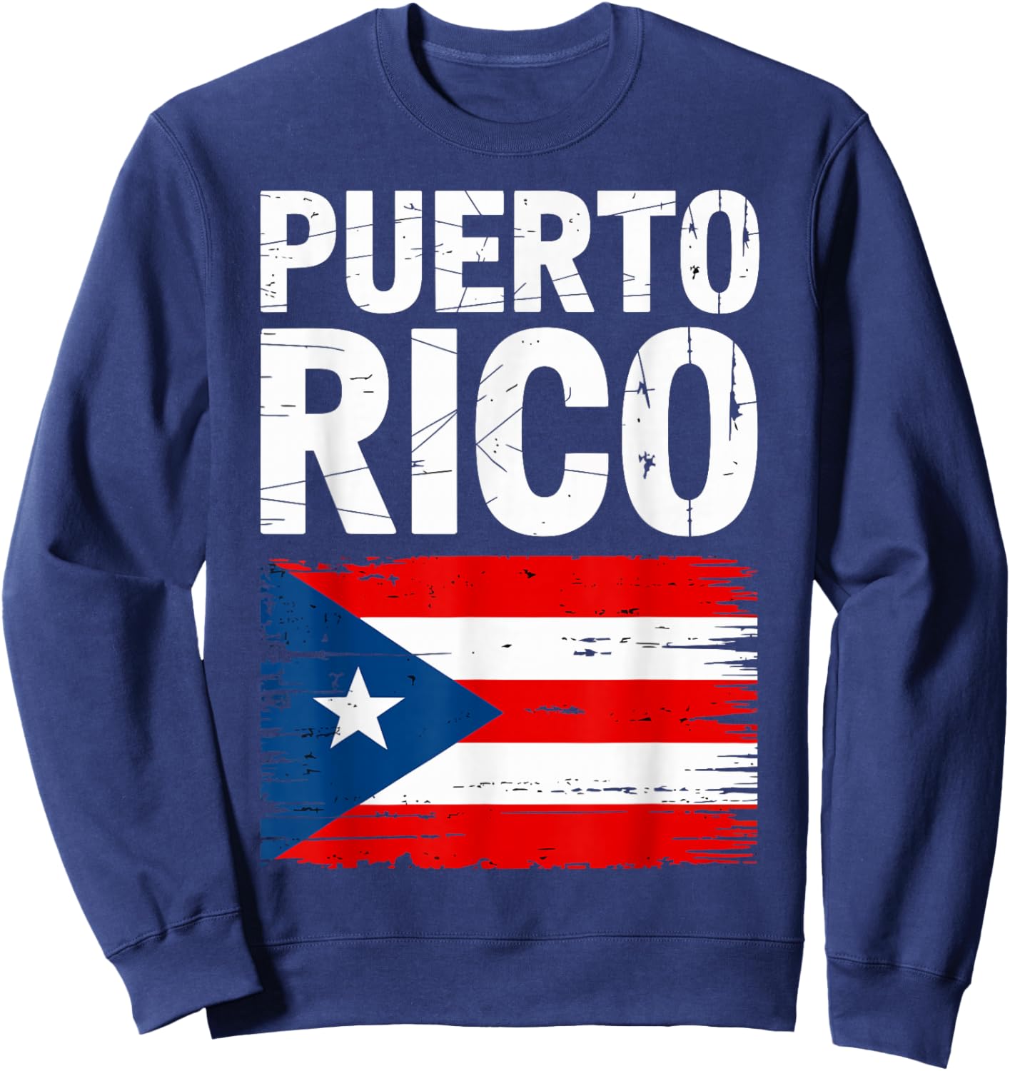 Puerto Rico Taino Sun Symbol Boricua Pride Design Sweatshirt - Sweatshirt | Navy