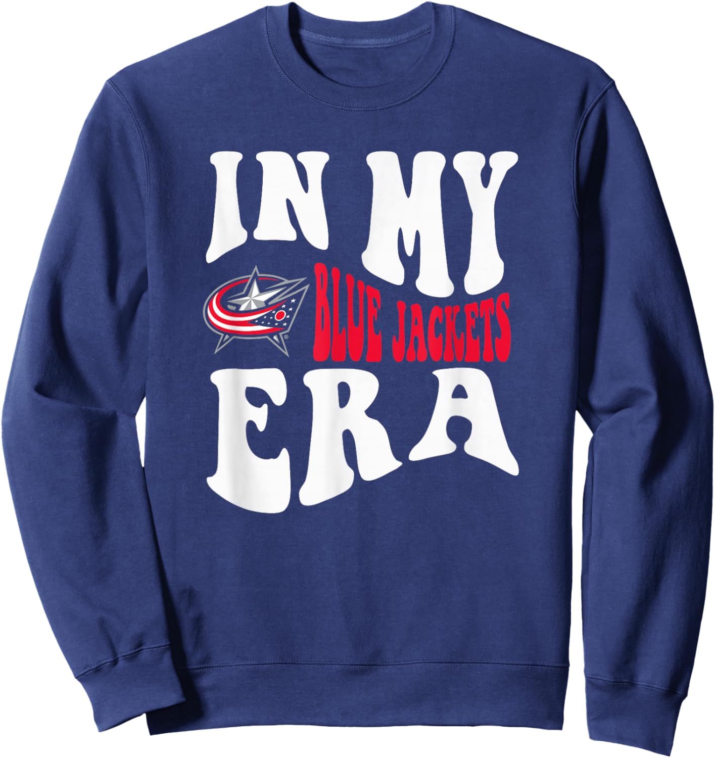 Columbus Blue Jackets Era Navy Officially Licensed Sweatshirt - Sweatshirt | Navy