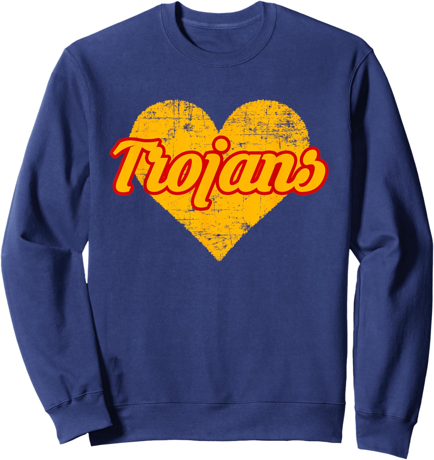 Charleston Trojans Over Heart Sweatshirt - Sweatshirt | Navy