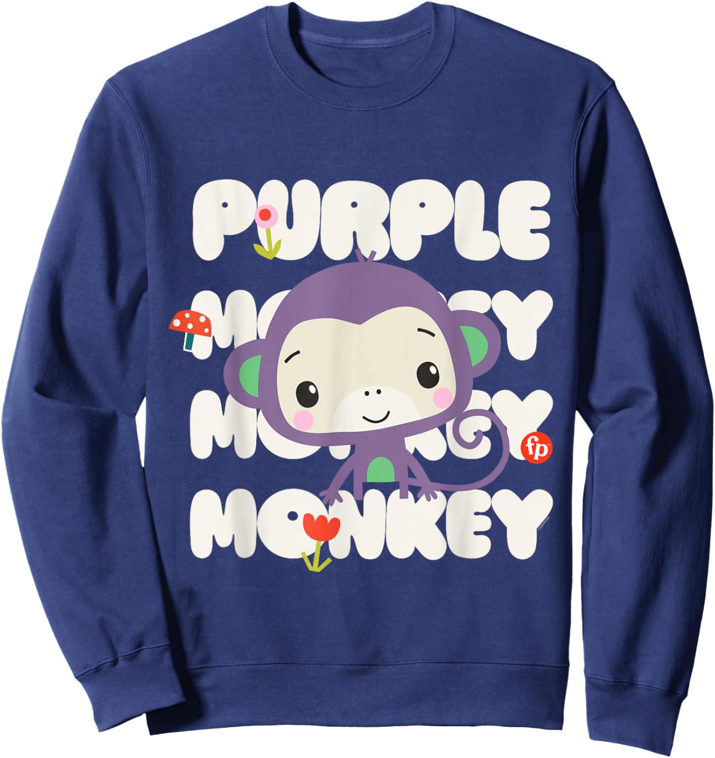 Fisher-Price Purple Monkey Sweatshirt - Sweatshirt | Navy