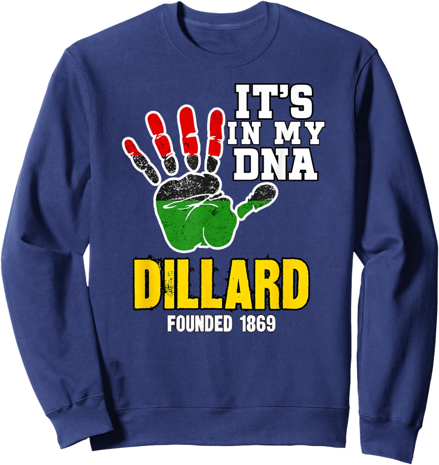 Dillard, DU, Souvenir HBC Design Sweatshirt - Sweatshirt | Navy