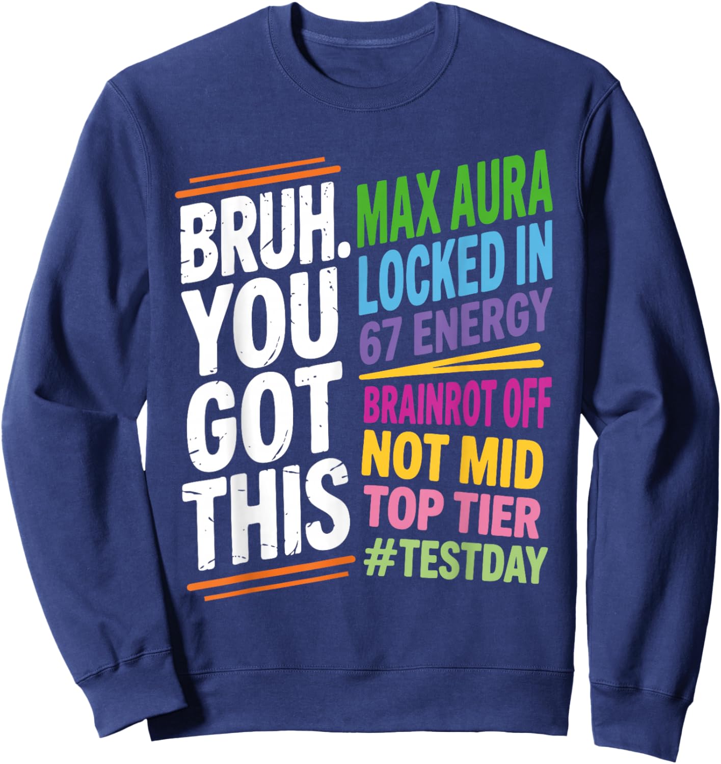 Exam Day Teacher Sweatshirt - Sweatshirt | Navy