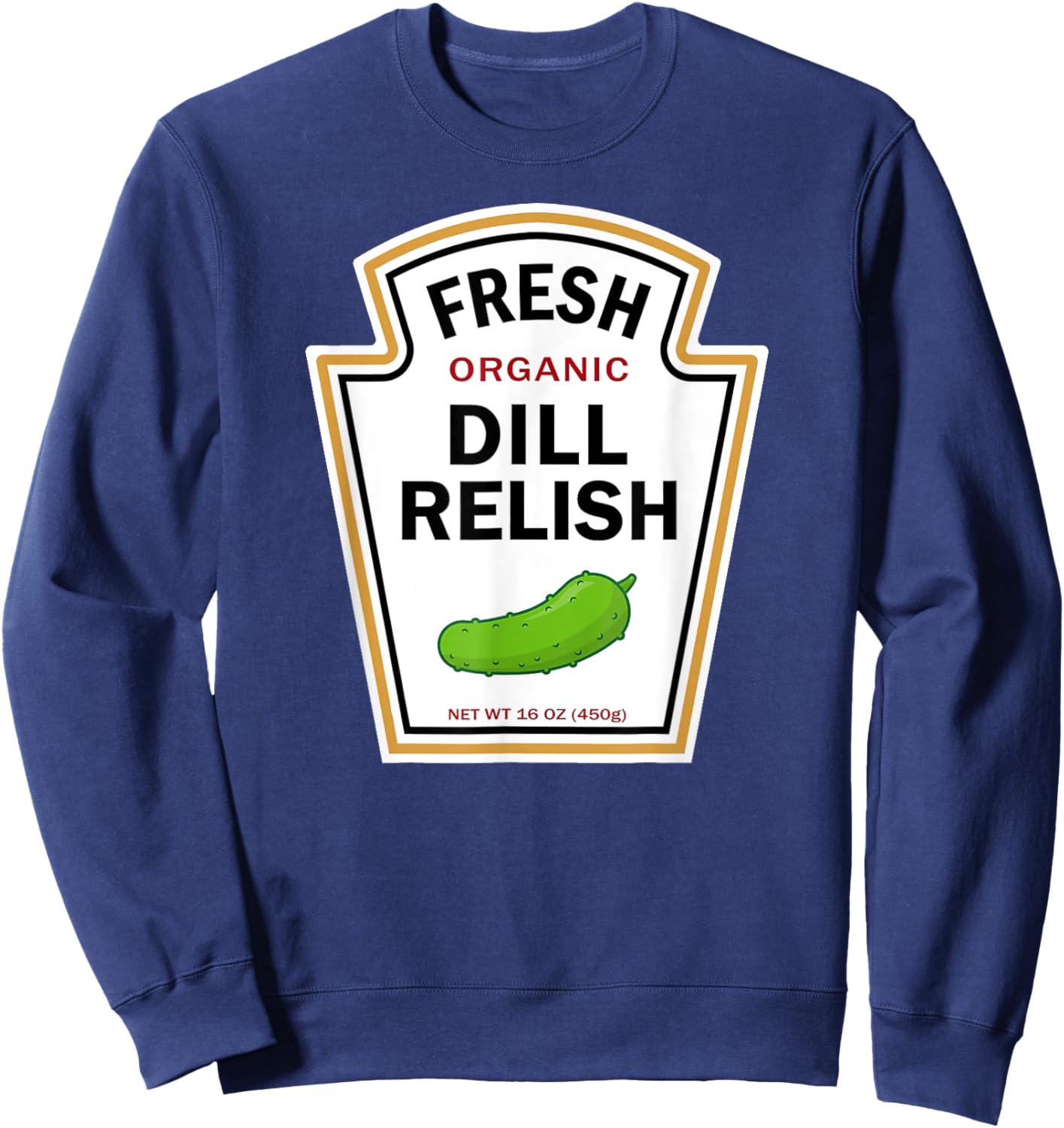 Dill Relish Easy Halloween Costume Diy Group Matching Couple Sweatshirt - Sweatshirt | Navy