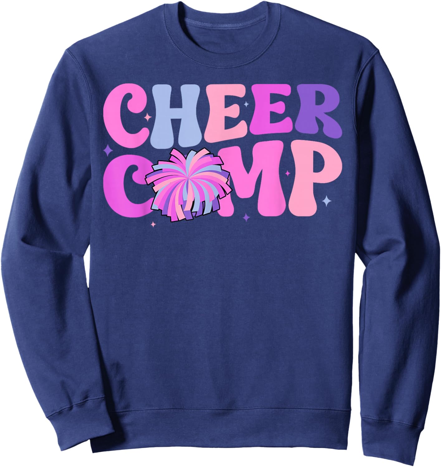 Groovy Cheer Comp Day Cheerleading Competition Day Sweatshirt - Sweatshirt | Navy