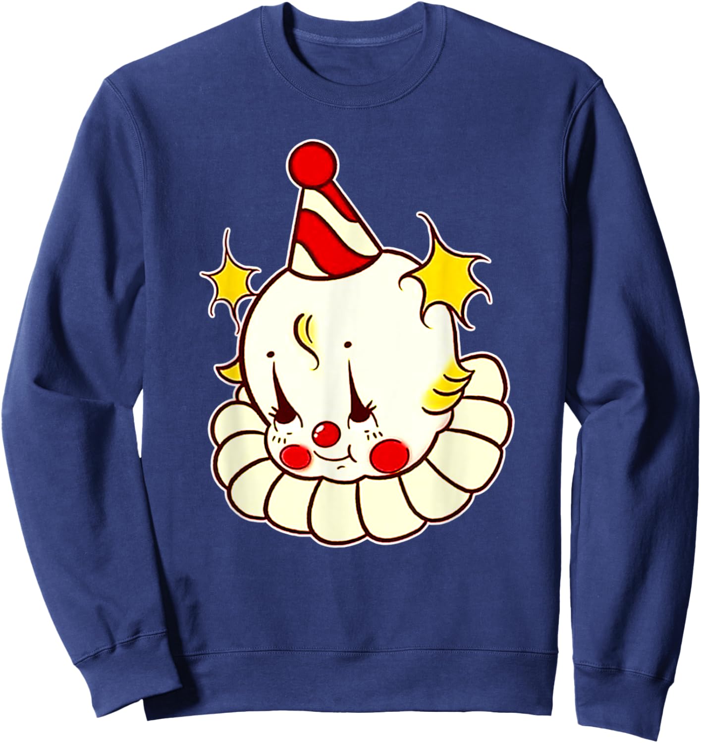 Kewpie Baby Birthday Clown Sweatshirt - Sweatshirt | Navy