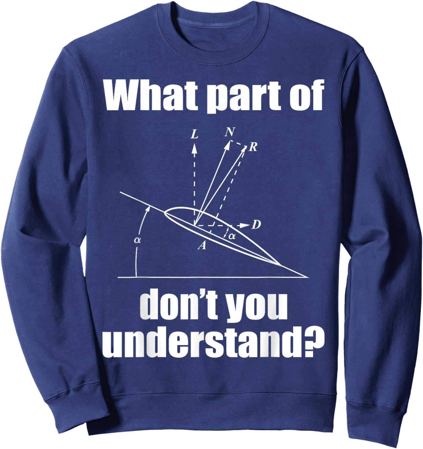 Funny Pilot Art Women Aviation Lover Airplane Pilots Sweatshirt - Sweatshirt | Navy