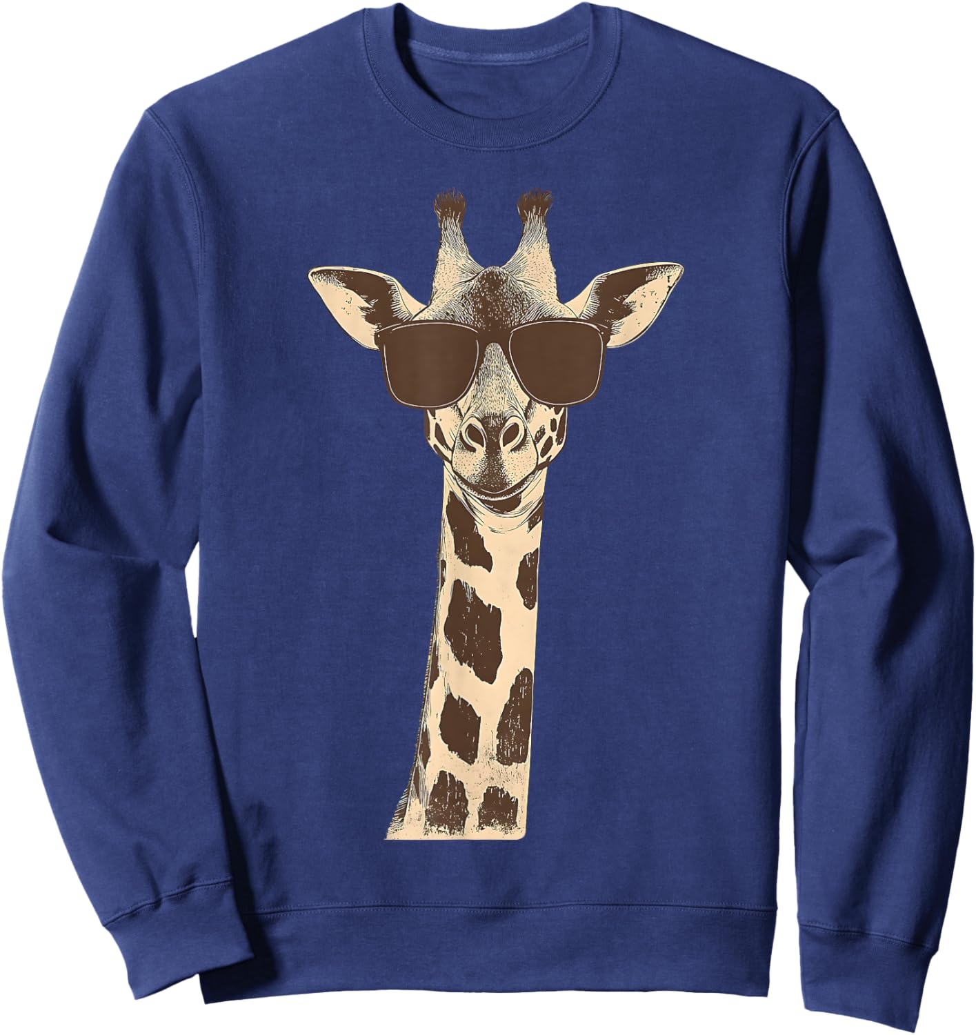 Zebra With Sunglasses Men Women Kids Wildlife Zoo Day Animal Sweatshirt - Sweatshirt | Navy