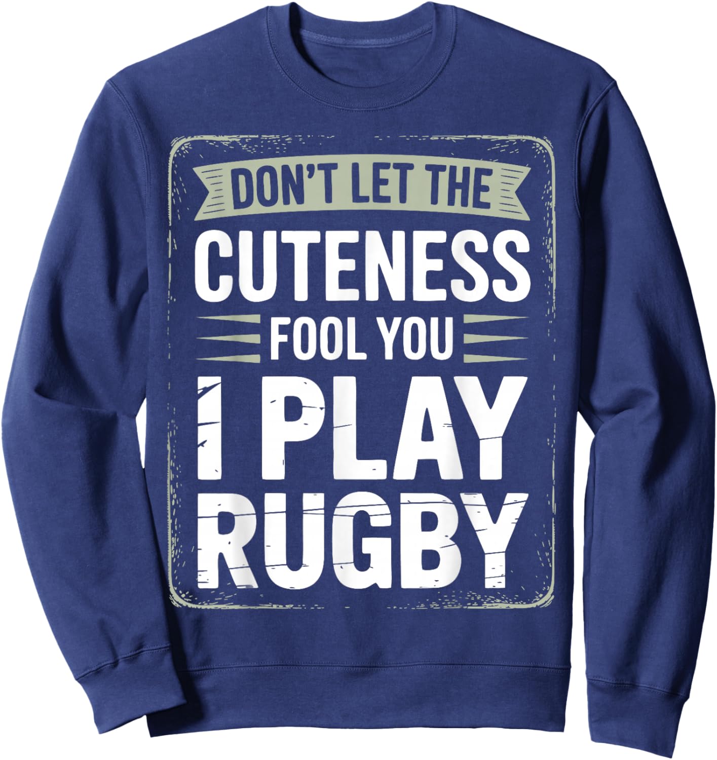 Rugby Player Kids Woman Rugby Girl Plays Rugby Sweatshirt - Sweatshirt | Navy
