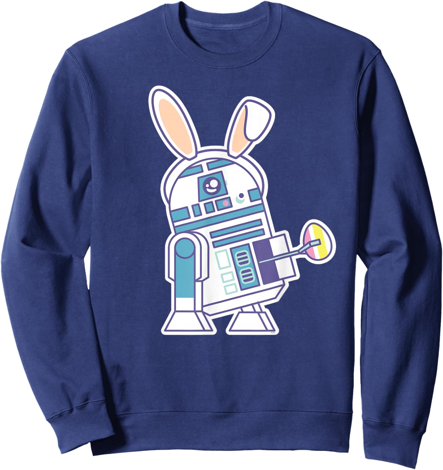Star Wars R2-D2 Droid Cute Pastel Easter Bunny Costume & Egg Sweatshirt - Sweatshirt | Navy