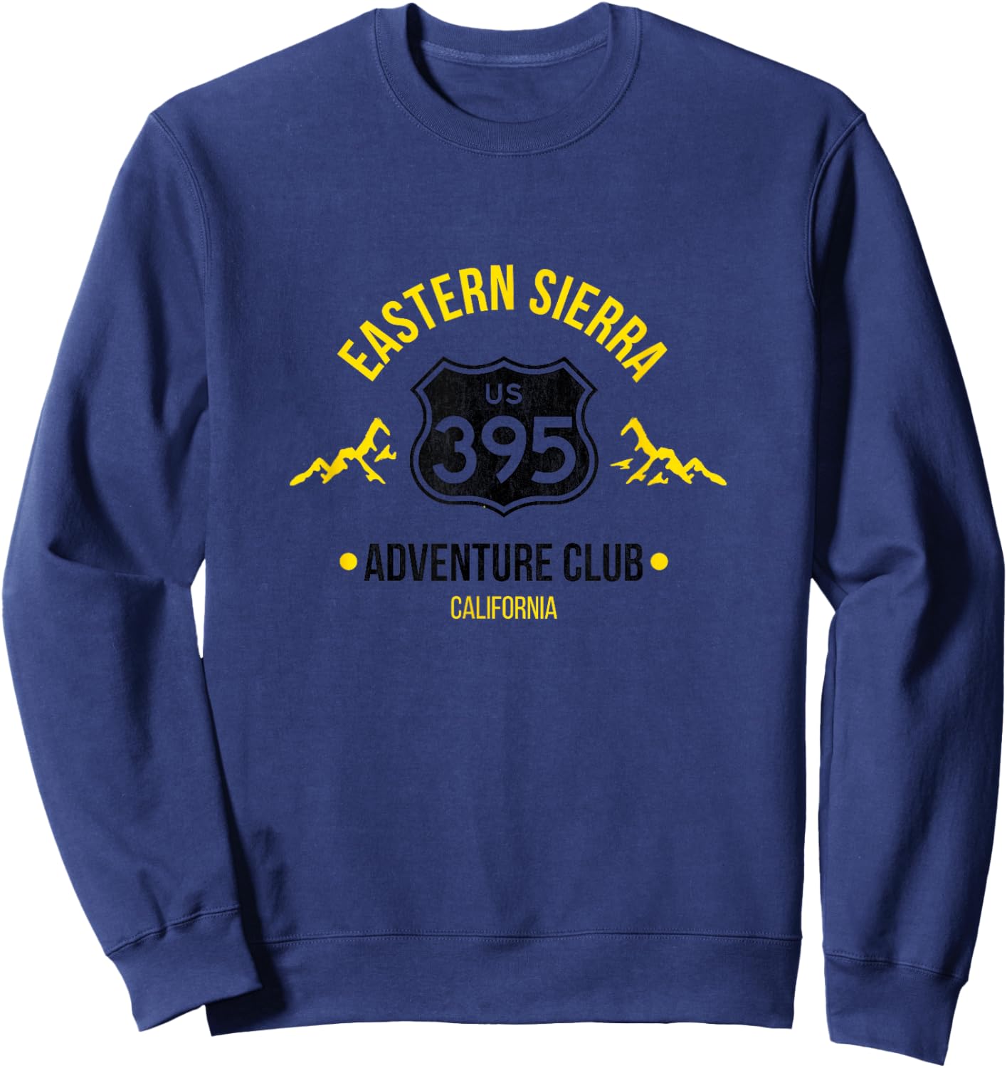 Eastern Sierra Hiking Adventure California Highway 395 Sweatshirt - Sweatshirt | Navy