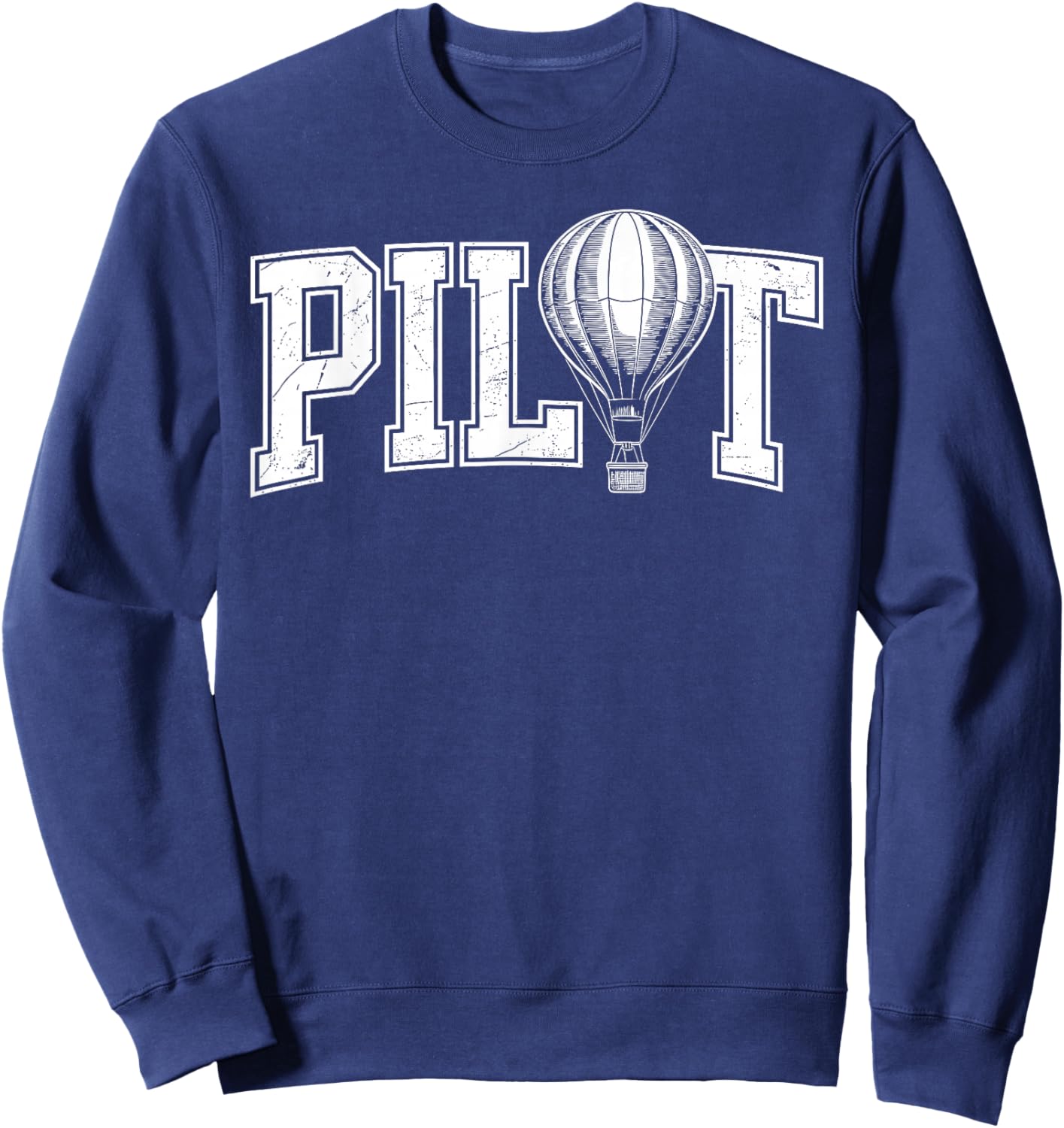 Cute Hot Air Balloon Art Women Hot Air Balloonist Sweatshirt - Sweatshirt | Navy