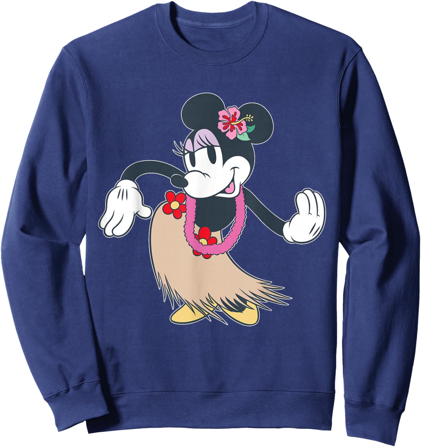 Disney Minnie Mouse Tropical Island Dance Hawai'i Inspired Sweatshirt - Sweatshirt | Navy