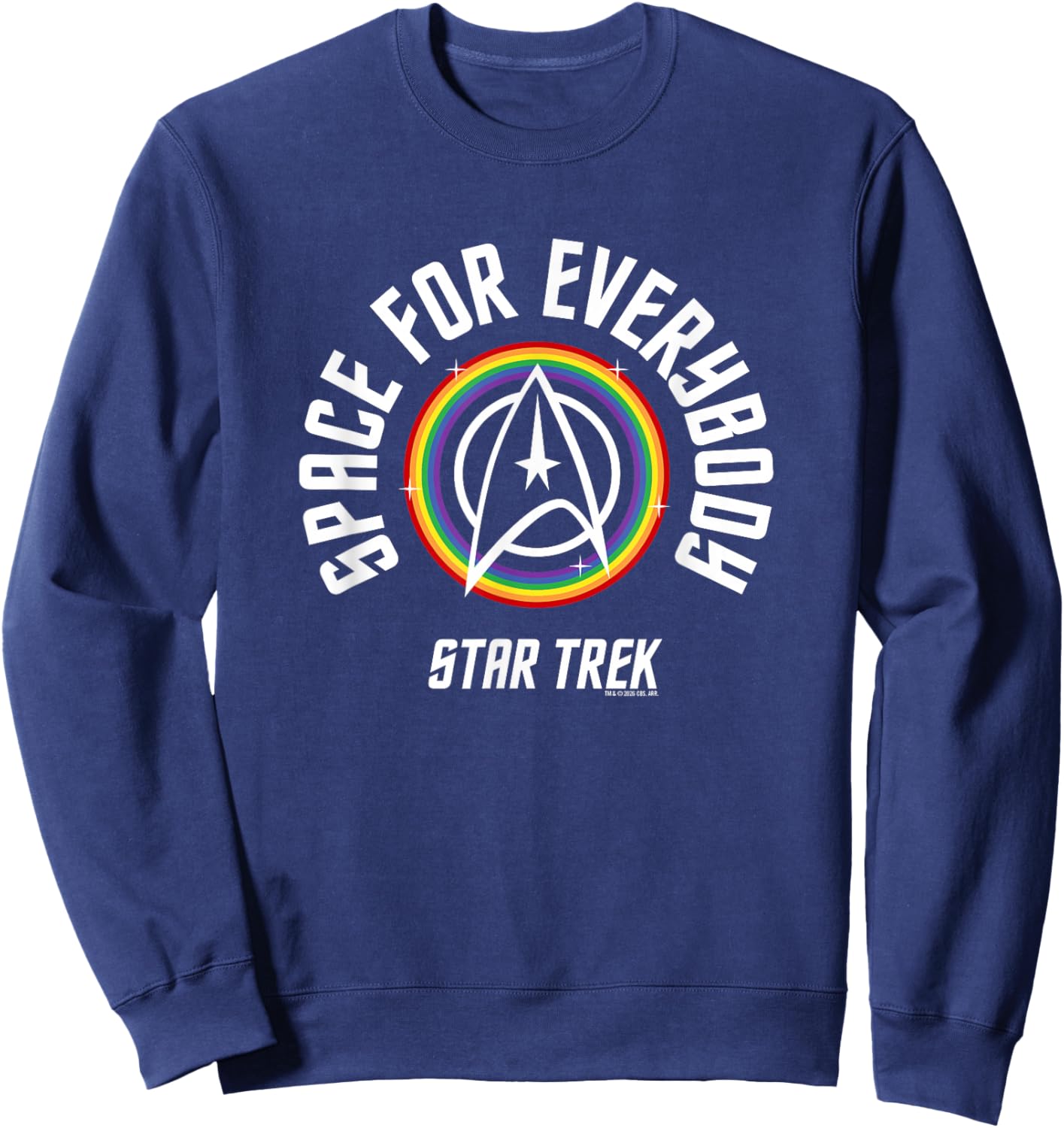 Star Trek Pride Space for Everybody Officially Licensed Sweatshirt - Sweatshirt | Navy