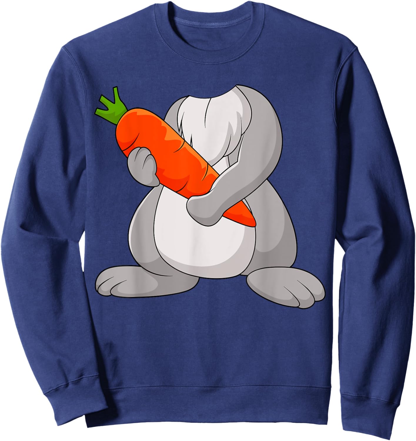 Funny Rabbit Body DIY Costume Bunny Cosplay Halloween Day Sweatshirt - Sweatshirt | Navy