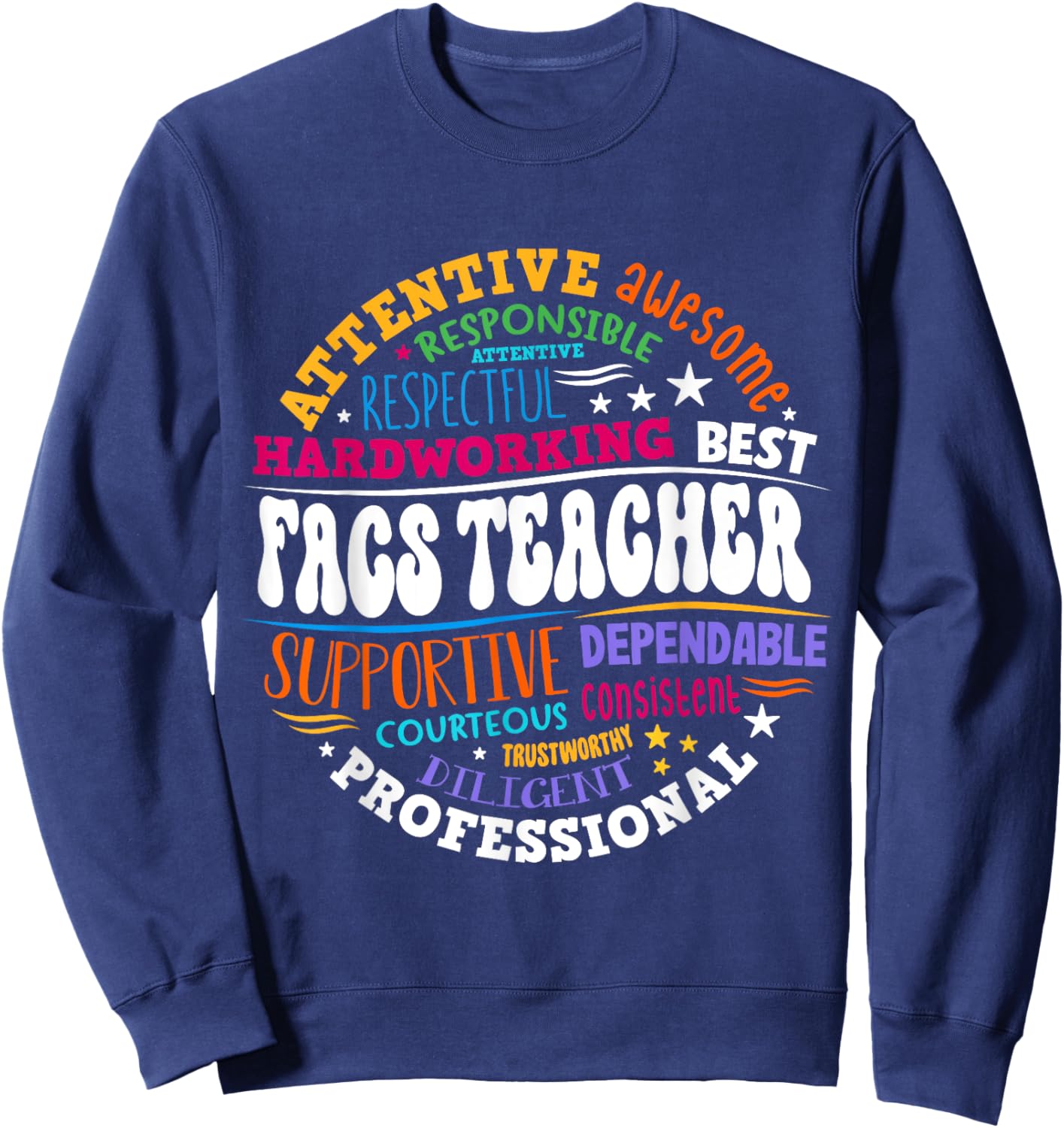 FACS Teacher Back To School Family and Consumer Sciences Sweatshirt - Sweatshirt | Navy