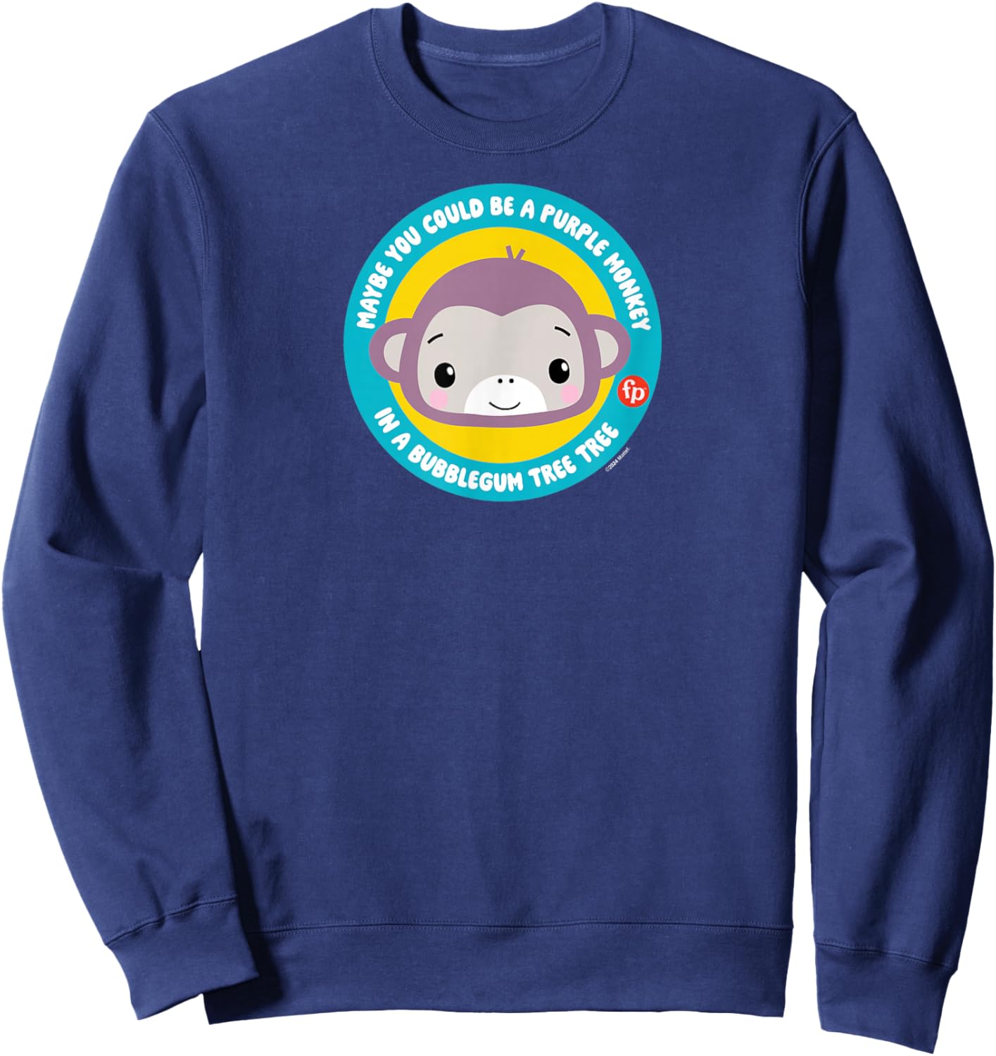 Fisher-Price Song of Purple Monkey in a Bubblegum Tree Sweatshirt - Sweatshirt | Navy