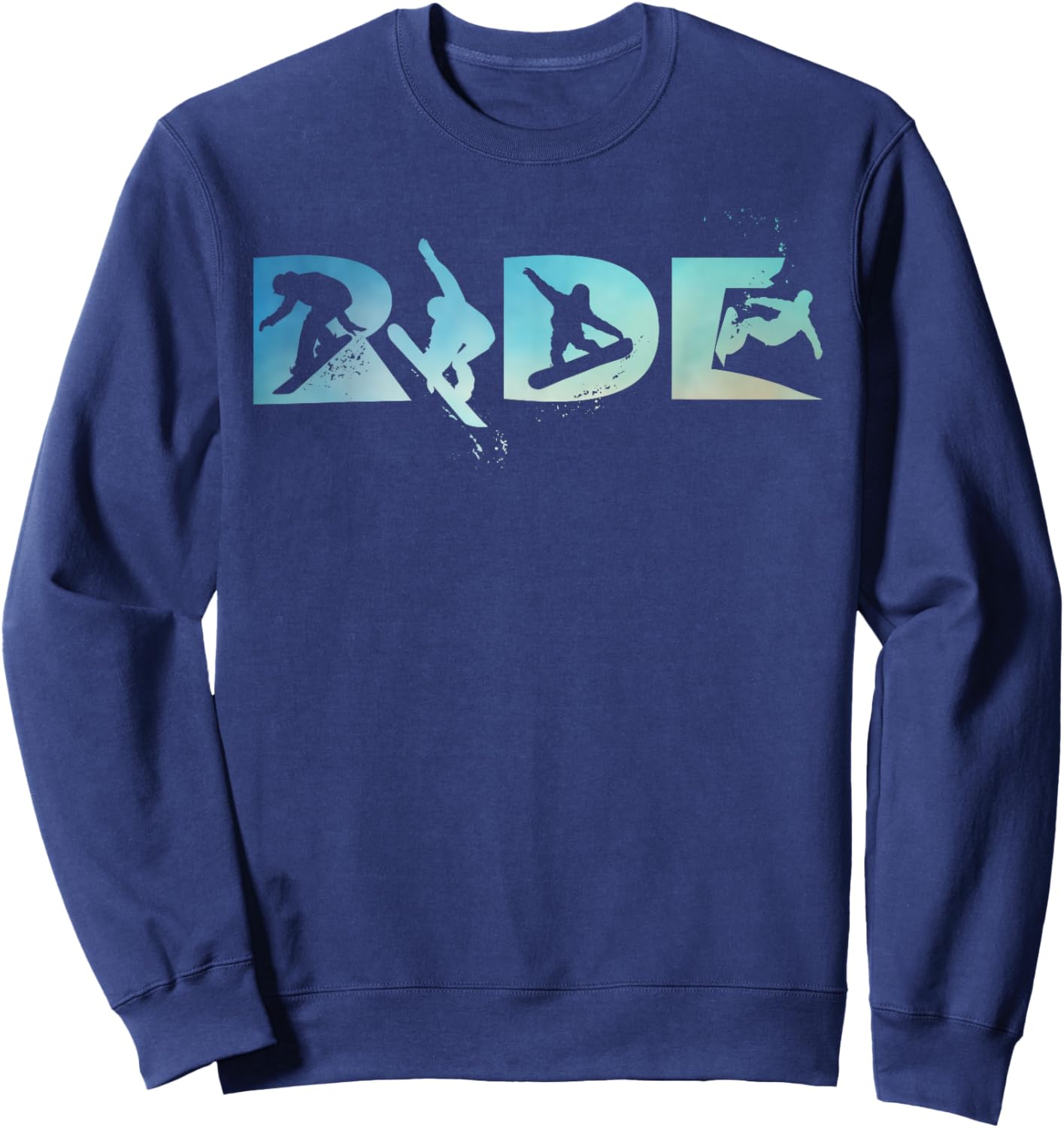 RIDE Snowboarding Funny Snowboard Snowboarder Gift Men Boys Sweatshirt - Sweatshirt | Navy