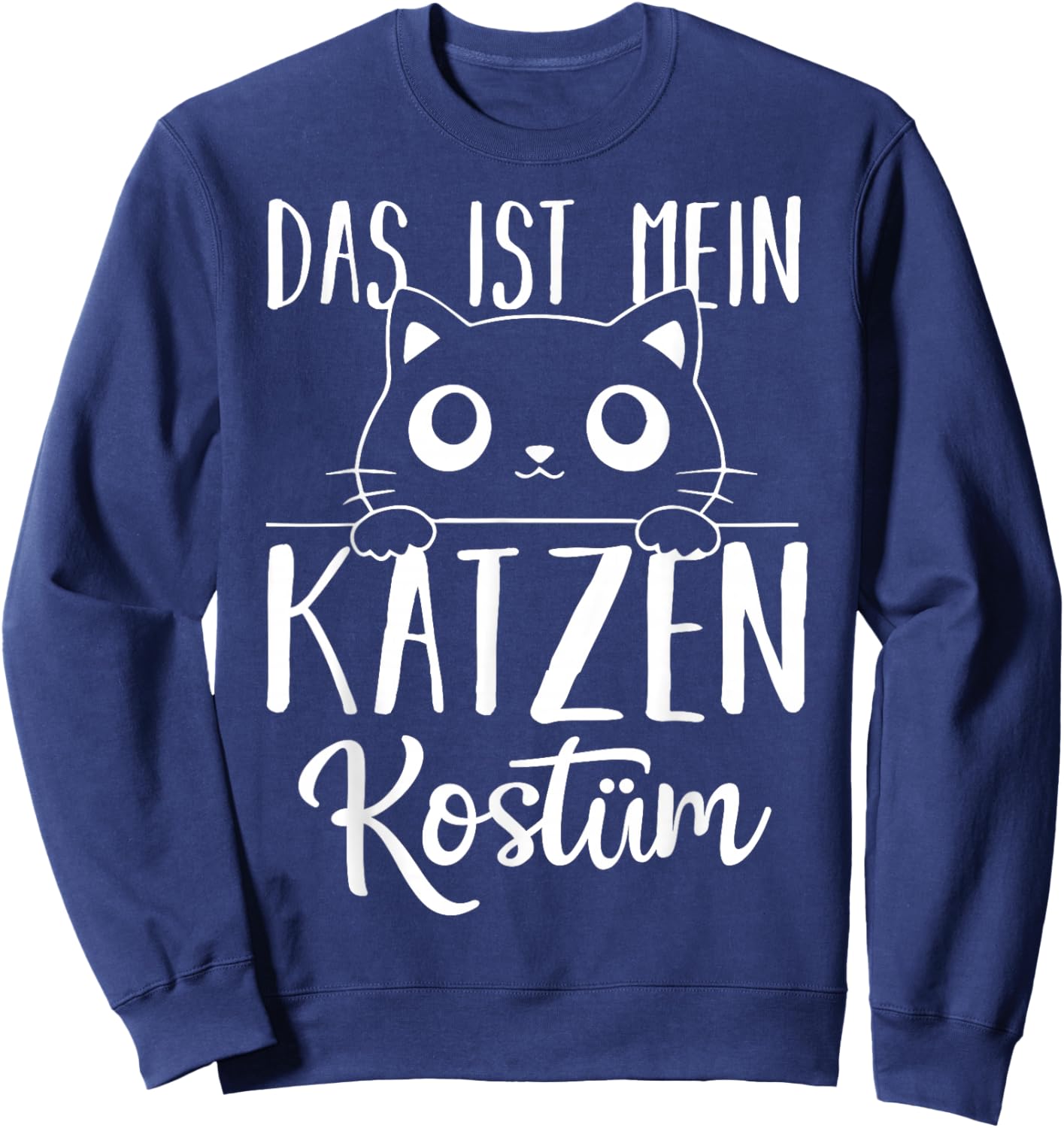 Das Ist Mein Katzen Costume Carnival Fancy Dress Theme Party Sweatshirt - Sweatshirt | Navy